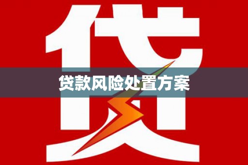 山阳贷款风险处置方案