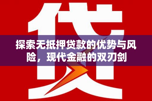 山阳探索无抵押贷款的优势与风险，现代金融的双刃剑