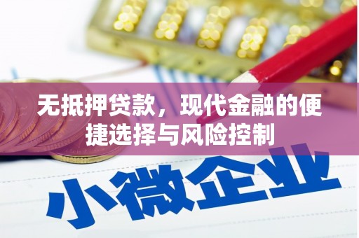 山阳无抵押贷款，现代金融的便捷选择与风险控制