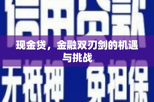 山阳现金贷，金融双刃剑的机遇与挑战