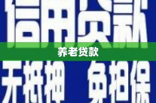 山阳养老贷款