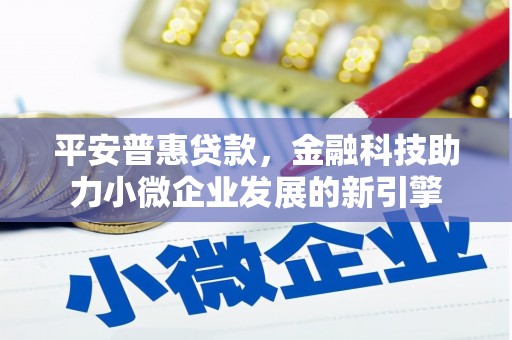 山阳平安普惠贷款，金融科技助力小微企业发展的新引擎