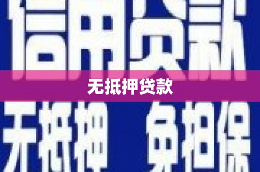 山阳无抵押贷款
