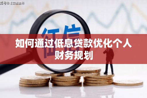 山阳如何通过低息贷款优化个人财务规划