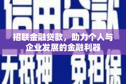 山阳招联金融贷款，助力个人与企业发展的金融利器