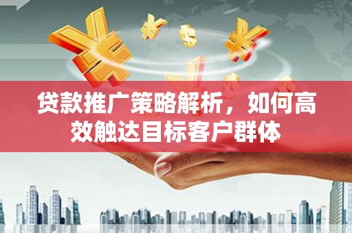 山阳贷款推广策略解析，如何高效触达目标客户群体
