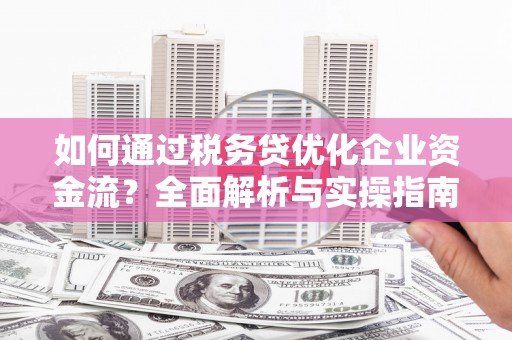 山阳如何通过税务贷优化企业资金流？全面解析与实操指南