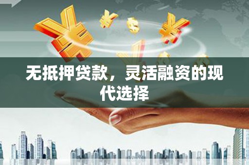 山阳无抵押贷款，灵活融资的现代选择