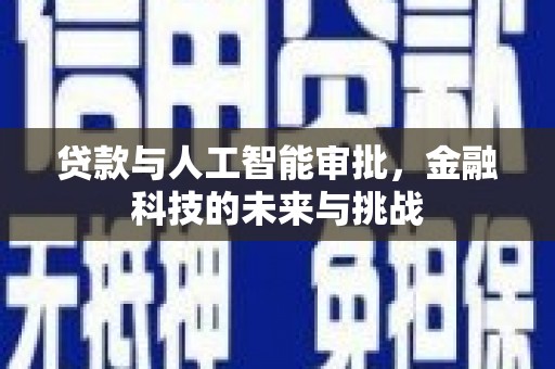 山阳贷款与人工智能审批，金融科技的未来与挑战