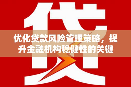 山阳优化贷款风险管理策略，提升金融机构稳健性的关键