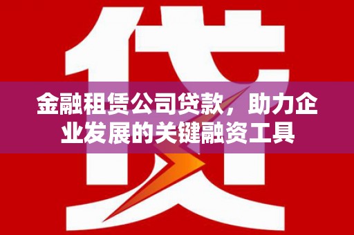 山阳金融租赁公司贷款，助力企业发展的关键融资工具