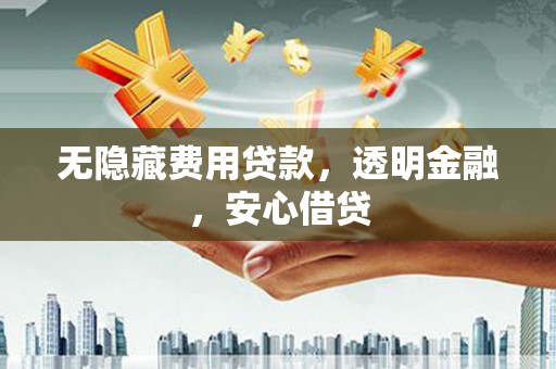 山阳无隐藏费用贷款，透明金融，安心借贷