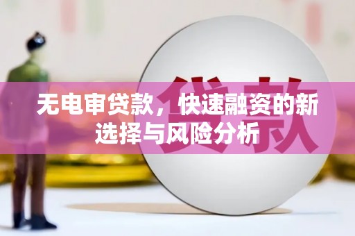山阳无电审贷款，快速融资的新选择与风险分析