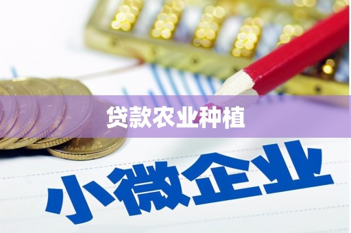 山阳贷款农业种植