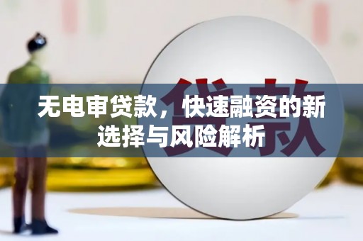 山阳无电审贷款，快速融资的新选择与风险解析