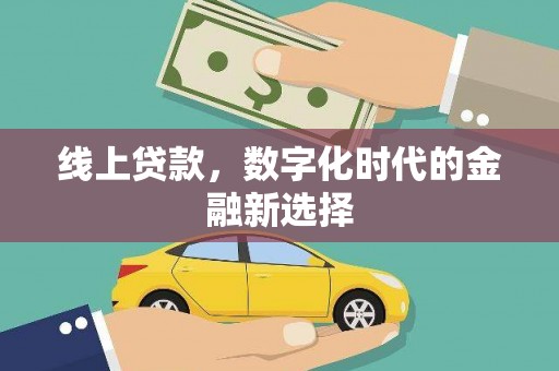 山阳线上贷款，数字化时代的金融新选择
