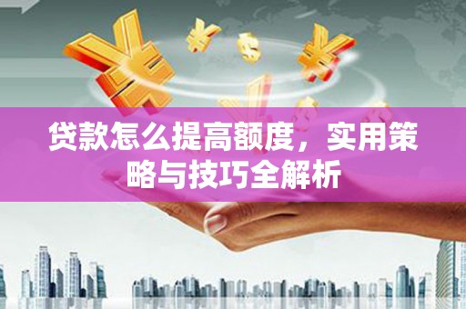 山阳贷款怎么提高额度，实用策略与技巧全解析