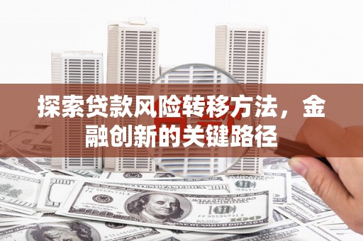 山阳探索贷款风险转移方法，金融创新的关键路径