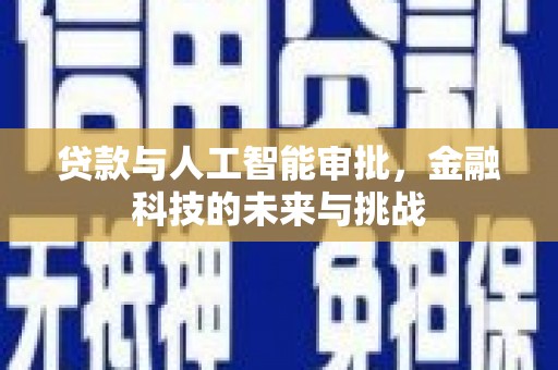 山阳贷款与人工智能审批，金融科技的未来与挑战