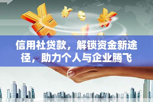 山阳信用社贷款，解锁资金新途径，助力个人与企业腾飞