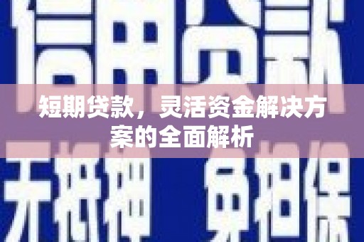 山阳短期贷款，灵活资金解决方案的全面解析