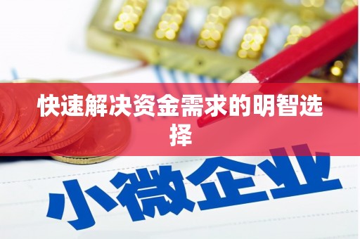 山阳快速解决资金需求的明智选择
