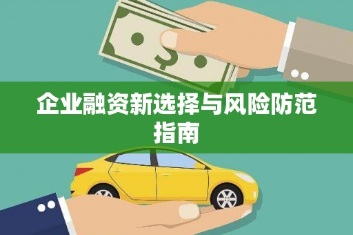 山阳企业融资新选择与风险防范指南