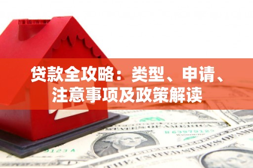 山阳贷款全攻略：类型、申请、注意事项及政策解读